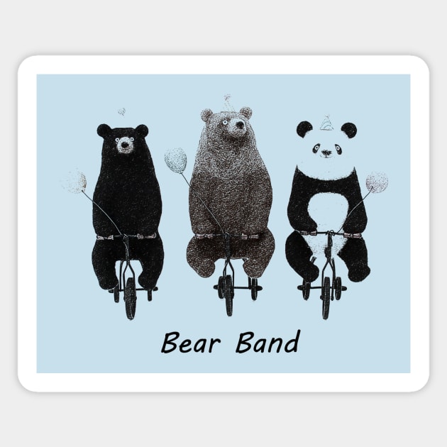 Bear band Sticker by arxitrav